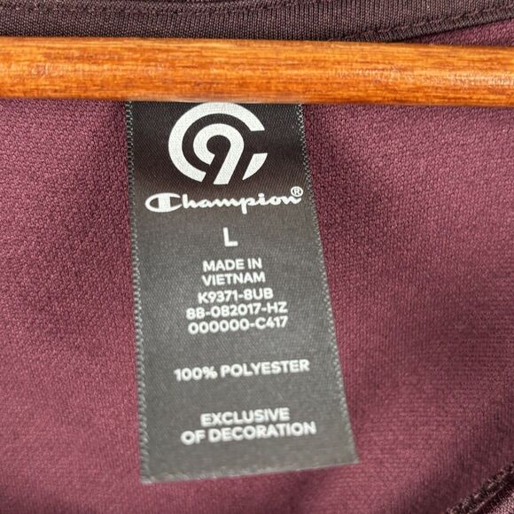 C9 By Champion Activewear Top Women's Large Long Sleeve Purple Swirl Thumb - Picture 3 of 9